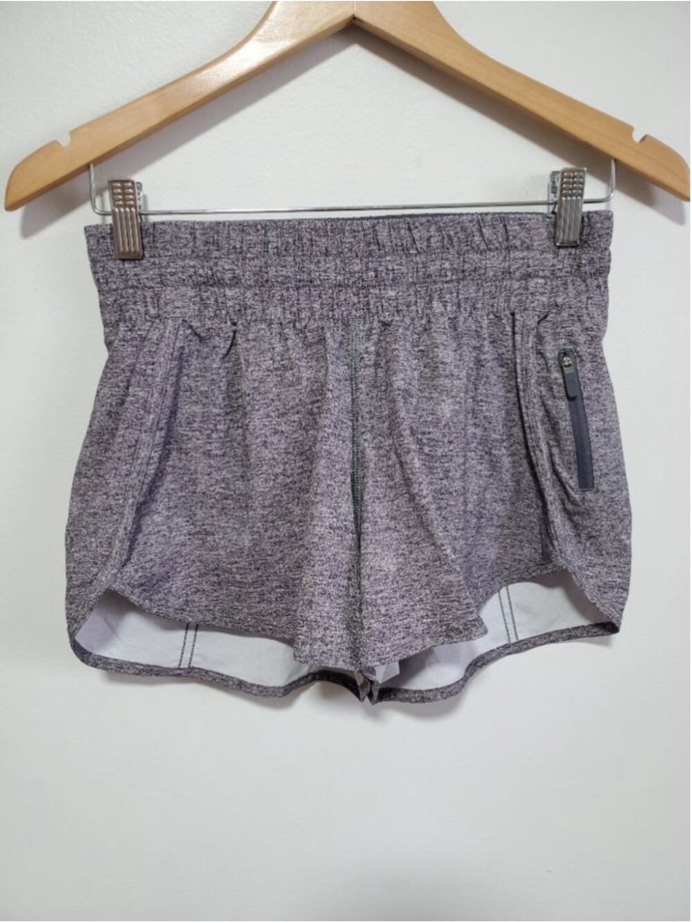 LULULEMON Tracker Short V 3.5" Heathered Black Sz 6 Running Gym Swift Athleisure - Picture 2 of 13